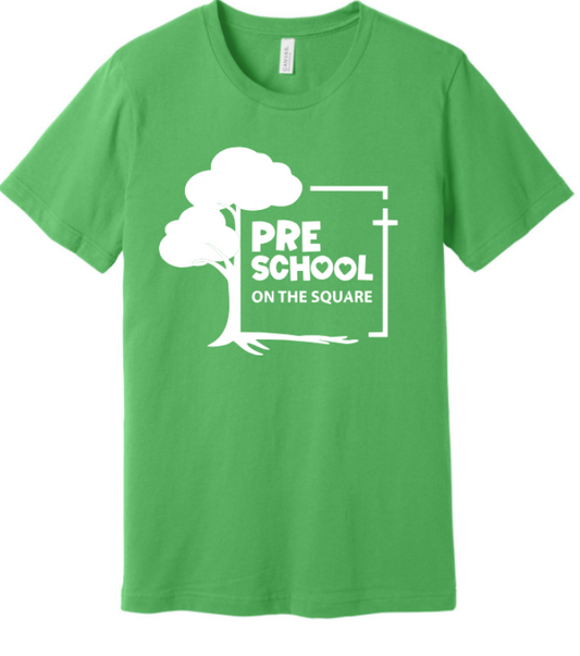 PRESCHOOL ON THE SQUARE WHITE LOGO