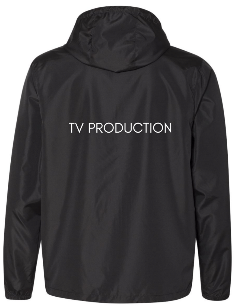 RNN TV PRODUCTION WINDBREAKER FULL ZIP JACKET