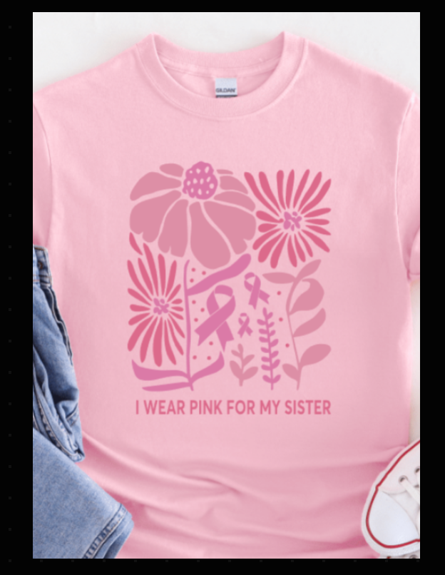 I WEAR PINK FOR MY MOM (THE LEARNING TREE HUNTLEY SPECIAL DESIGN)