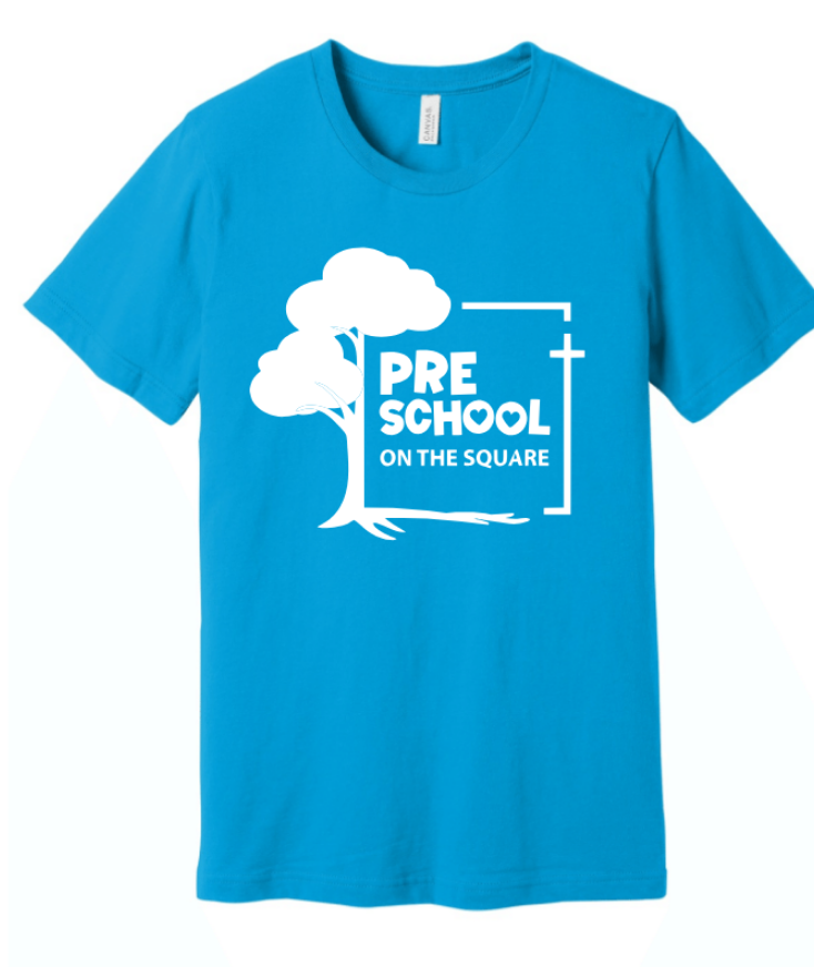 PRESCHOOL ON THE SQUARE WHITE LOGO